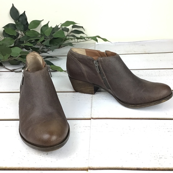 Lucky Brand Shoes - Lucky Brand Pebbled Leather Banda Ankle Bootie